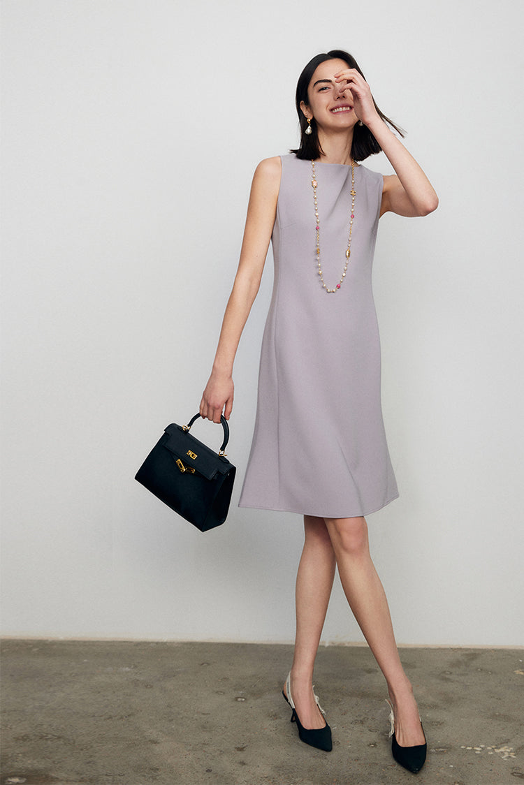 Sleeveless Mermaid Hem Ruched Dress