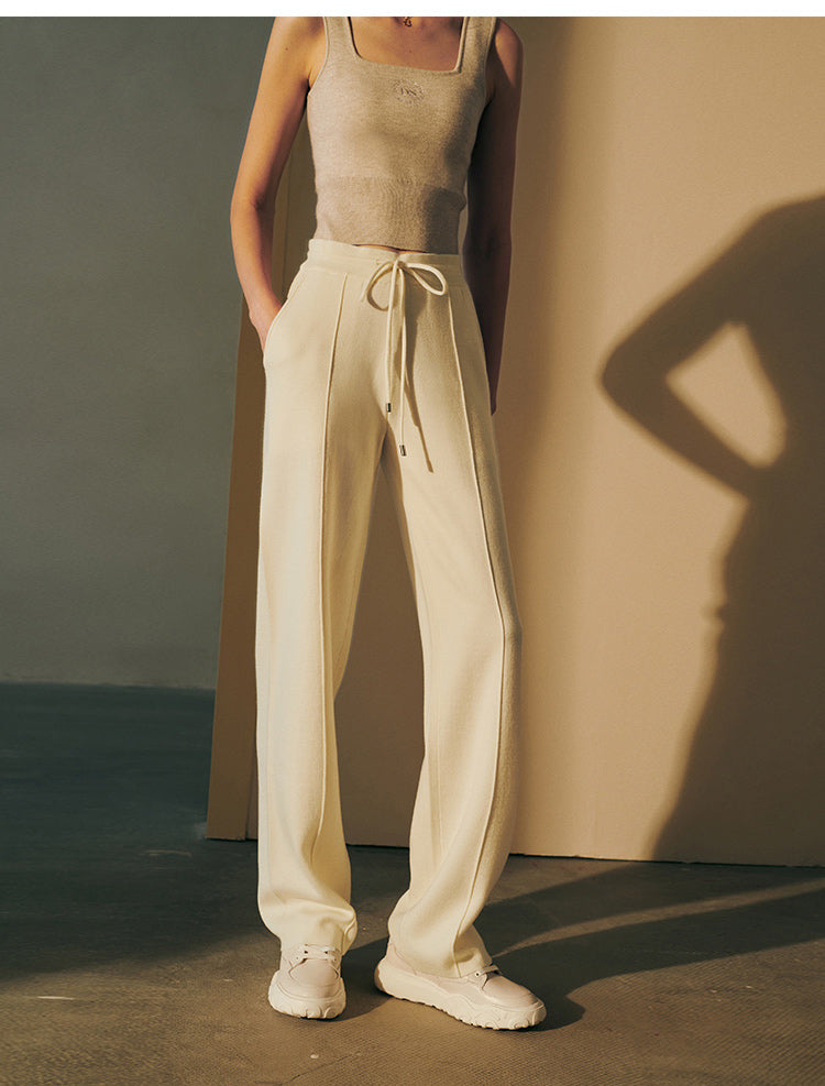 Drawstring Relaxed Lounge Pants