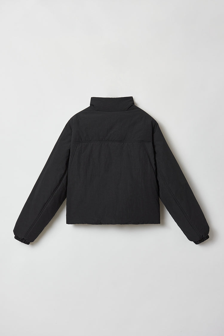 High-Neck Jacket with Front Pockets