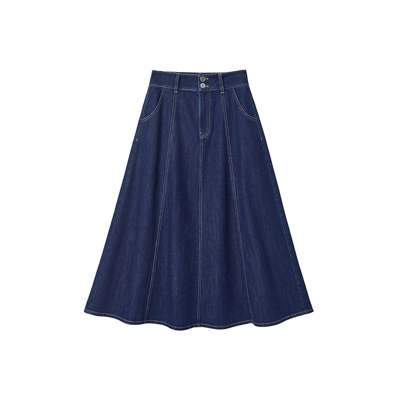 Denim A-Line Skirt