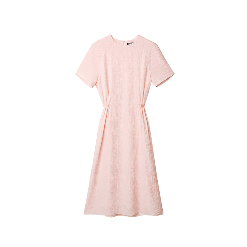 Short Sleeve Crew Neck Dress