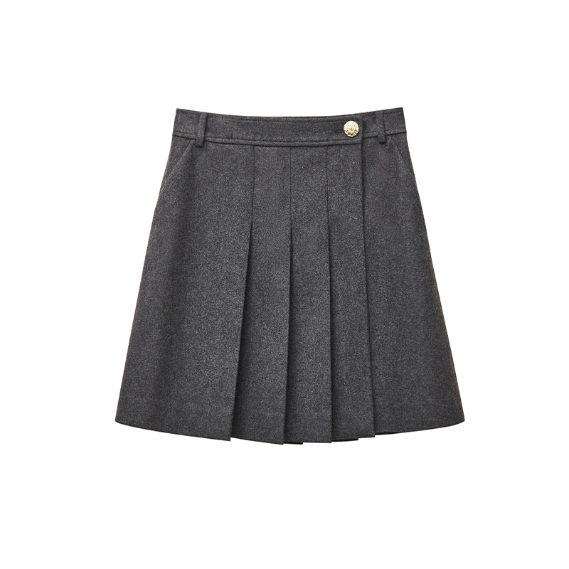 Pleated Mini Skirt