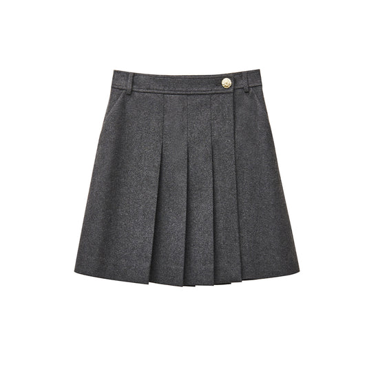 Pleated Mini Skirt