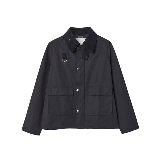 Utility Jacket with Zip and Button