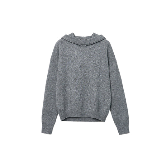 Knit Casual Hoodie