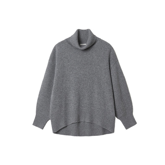 Turtleneck Solid Knit Sweater