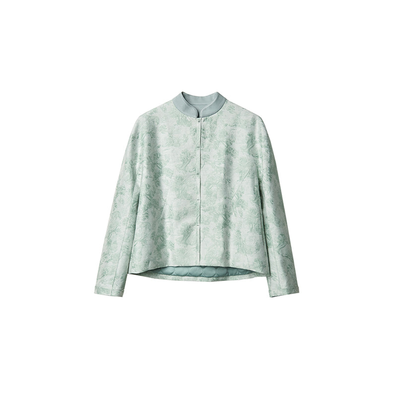 Jacquard Button Jacket