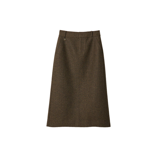 Back Slit Pencil Skirt