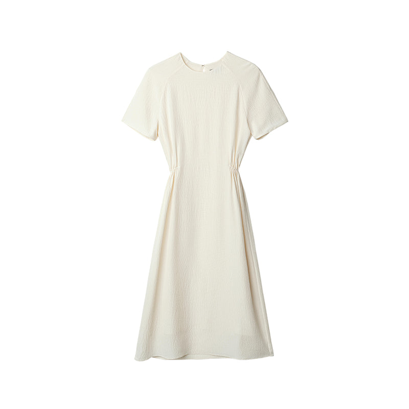 Short Sleeve Crew Neck Dress