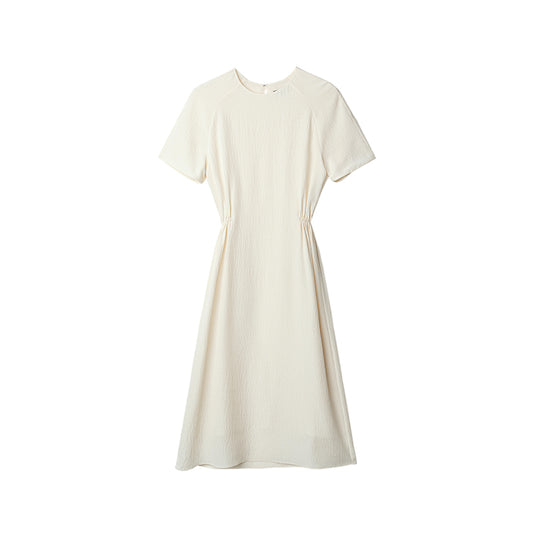 Short Sleeve Crew Neck Dress