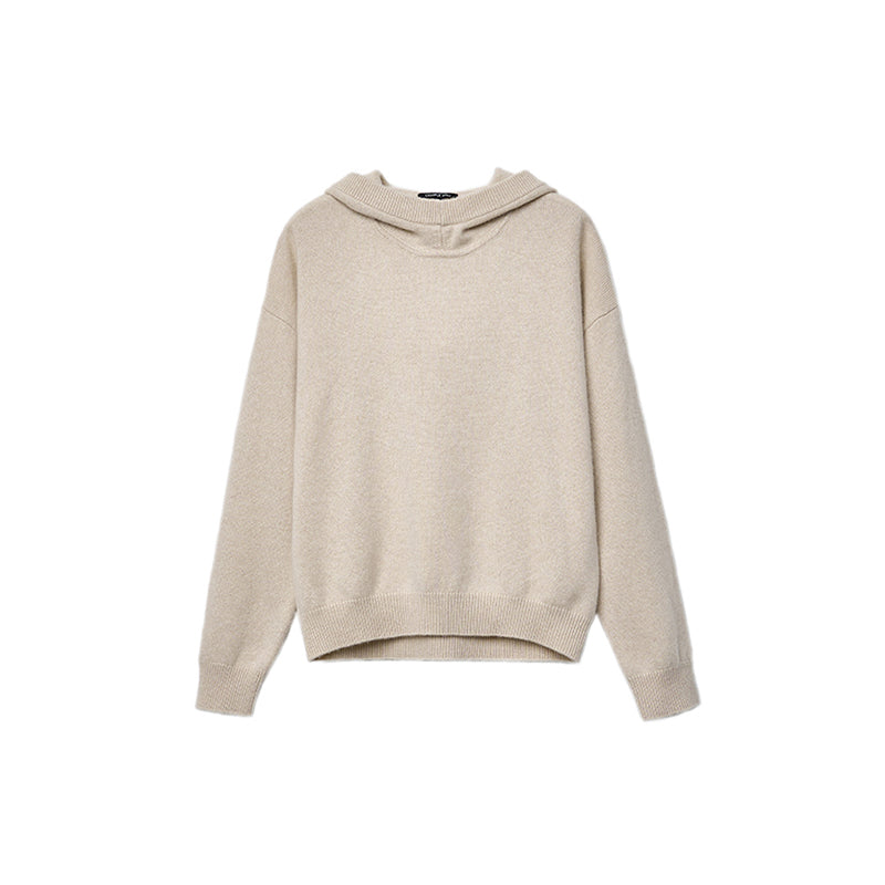 Knit Casual Hoodie