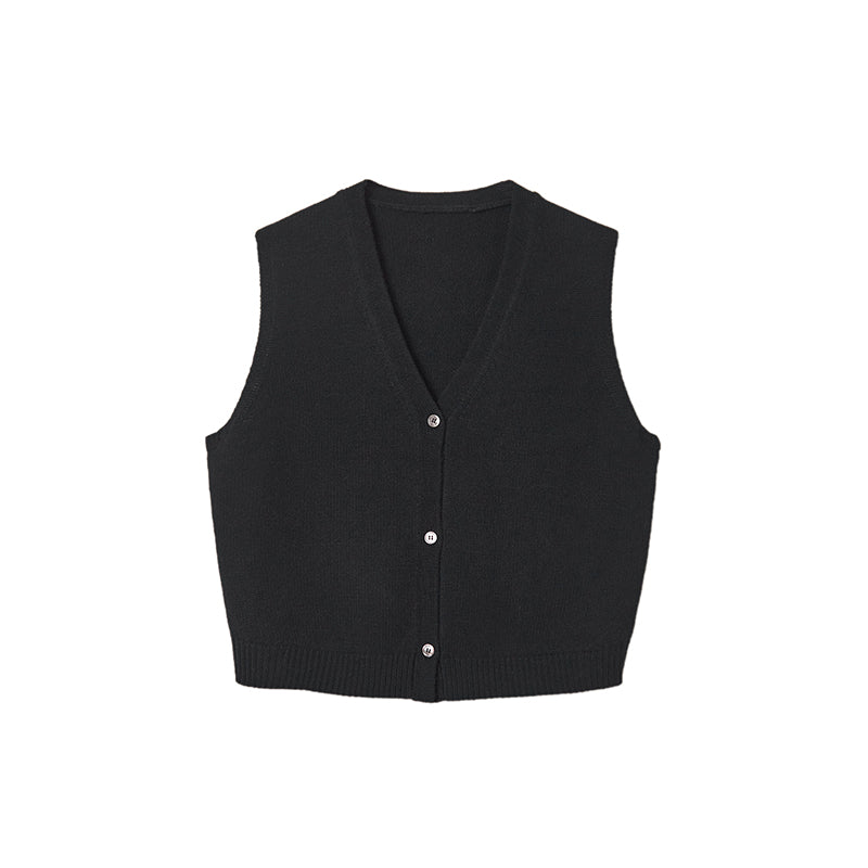 Knit Buttoned Vest