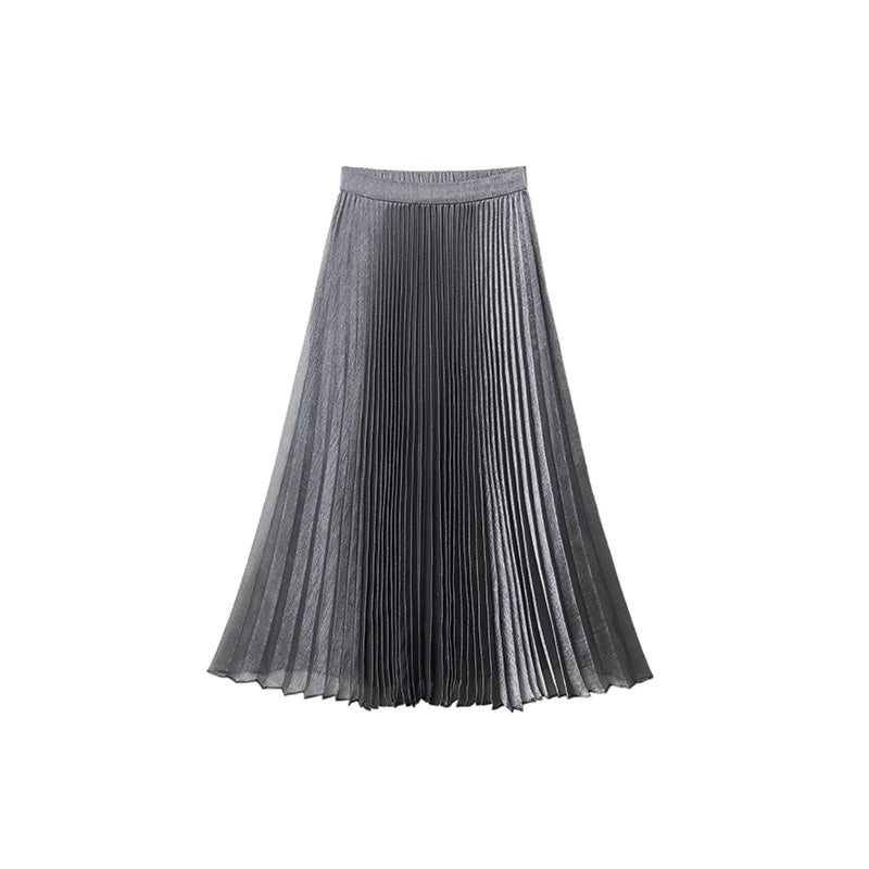 Pleated Midi Skirt