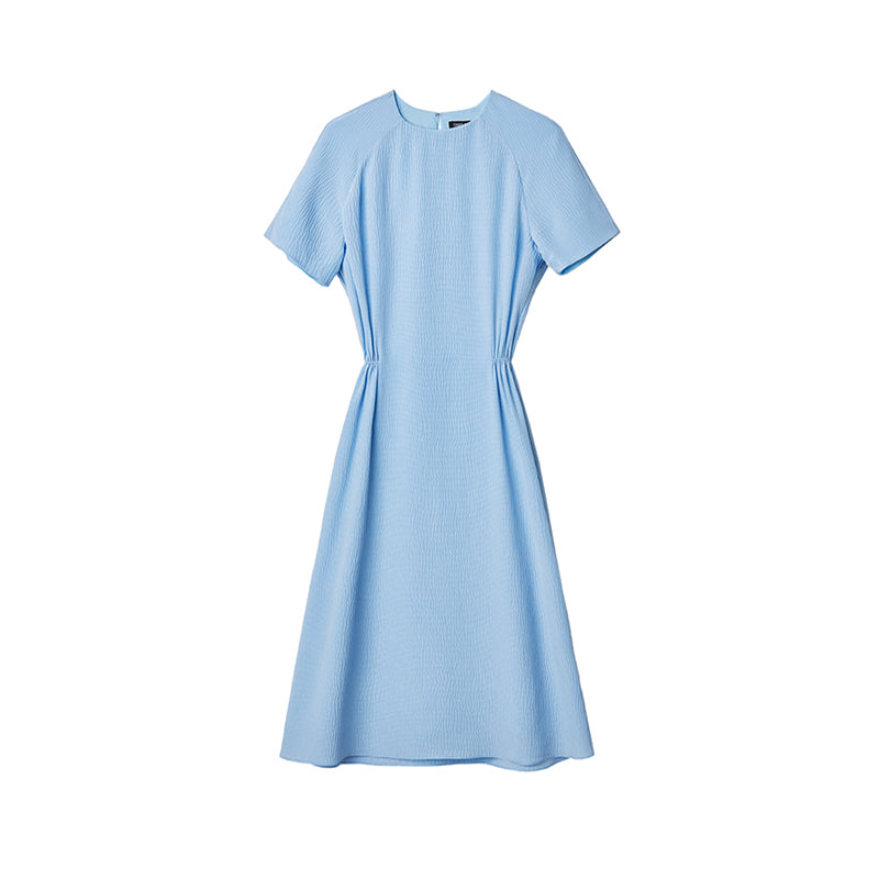 Short Sleeve Crew Neck Dress