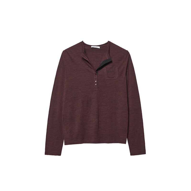Slim Fit Henley Knit Top