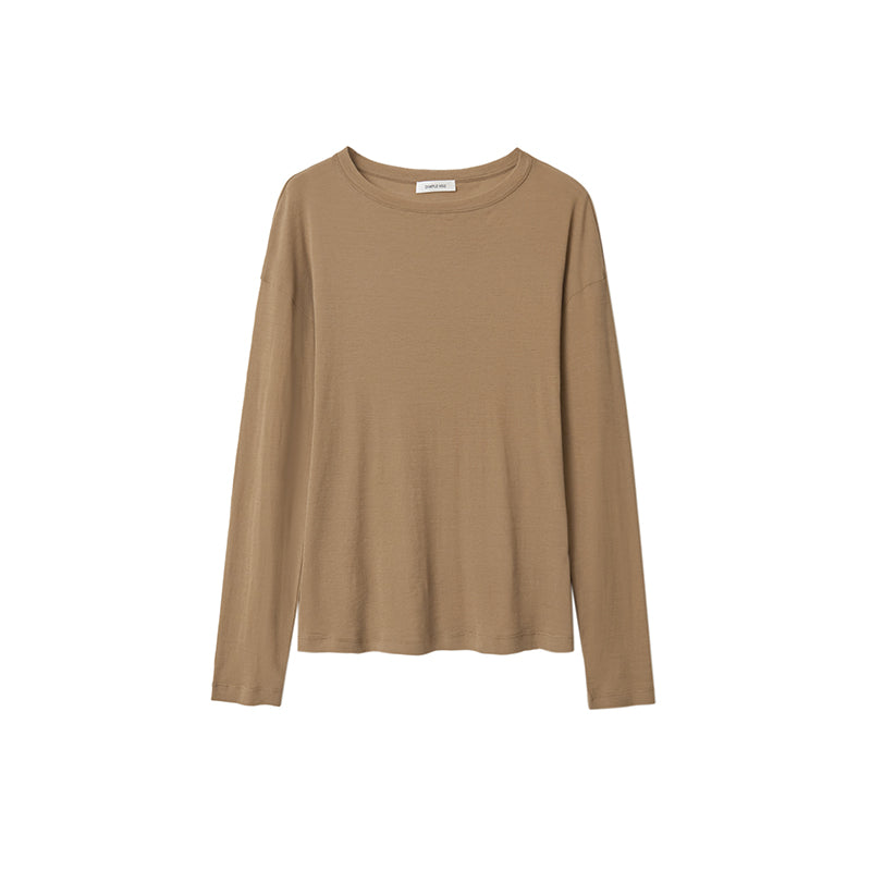 Sheer Casual Long Sleeve T-Shirt